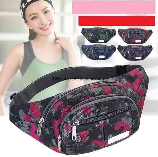 Bolsa de cintura multifuncional para corrida casual ao ar livre Bumbag para esportes Cross Body Bag academia fitness ioga Fanny Pack caminhada acampamento cintura packs de dinheiro para telefone