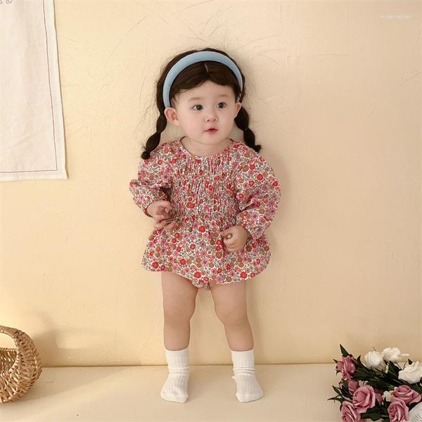 Conjuntos de roupas para bebês meninas terno 2023 primavera nascido macacão flor boneca camisa top PP calças roupas para meninas Outwear Outfits