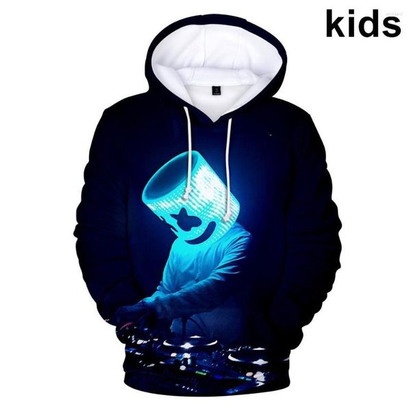 Herren Hoodies 3 bis 14 Jahre Kinder Candy Band Baida DJ 3D Printed Hoodie Sweatshirt Jungen Mädchen Cartoon Pullover Kinder Kleidung Tops