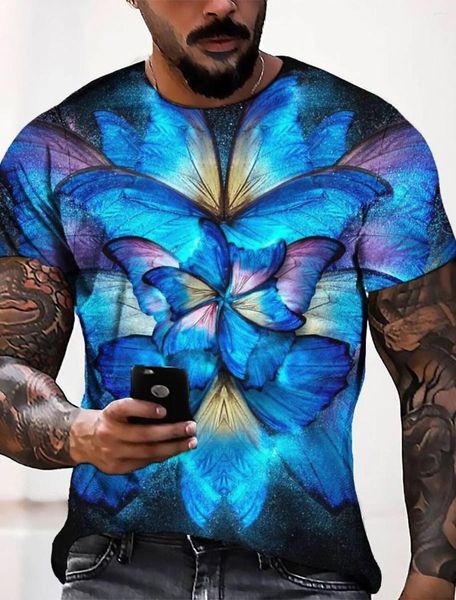 Homme T-shirts Chemise Graphique Col Rond Impression 3D Décontracté Quotidien Manches Courtes Vêtements Habillement Mode Cool Designer