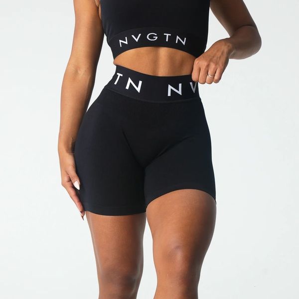 Roupa de ioga NVGTN KNITTED Esporte sem costura Short Workout Leggings curtas Calças de treinamento Academia Gym Exercise Wear Fitness Mujer 230721