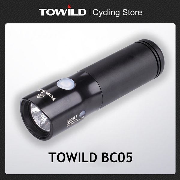 Luzes Towild Bicycle Biclelight Beardlight impermeável 1100 lúmens MTB Ciclismo Flash Frente de luz LED tocha Luz de energia Power Bank Acessórios