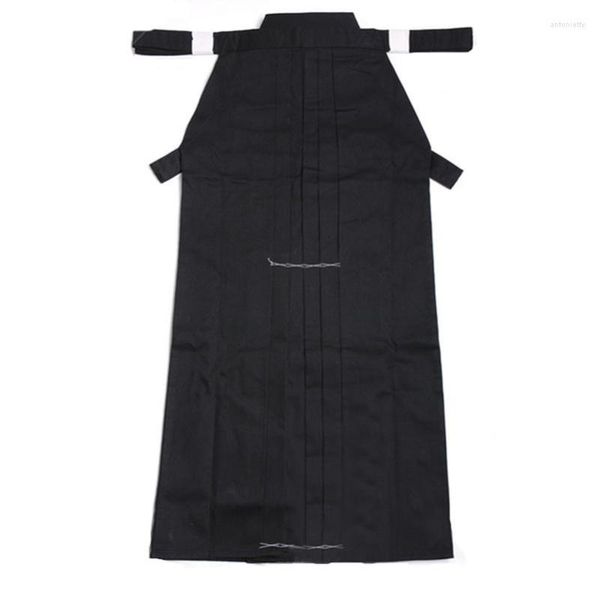 Roupas étnicas Aikido Gi Uniforme Algodão Hapkido Calças Kendo Hakama Preto Japonês Samurai Tradicional Masculino Mulheres Crianças Keikogi Adulto