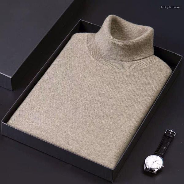 Männer Pullover Winter Kaschmir Rollkragenpullover Männer High-Neck Herbst Jersey Hombre Pull Einfarbig Pullover Frauen Warme Kleidung