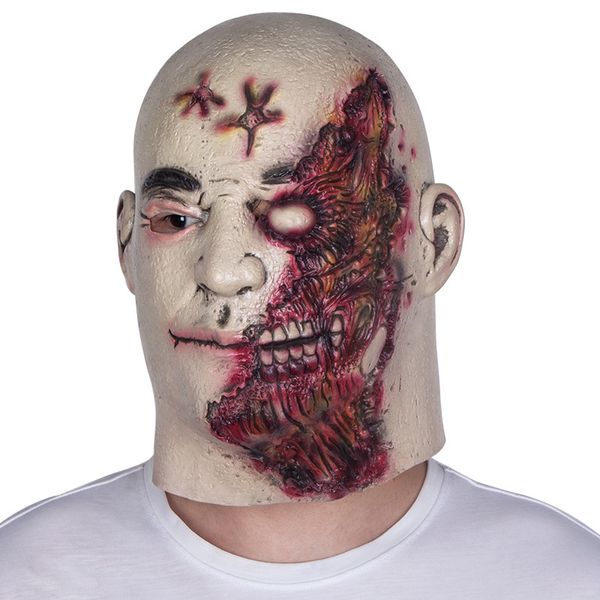 Halloween horreur sanglante pleine tête Latex masque mal adulte Zombie monstre démon horreur fantôme Costume fête maison hantée accessoires