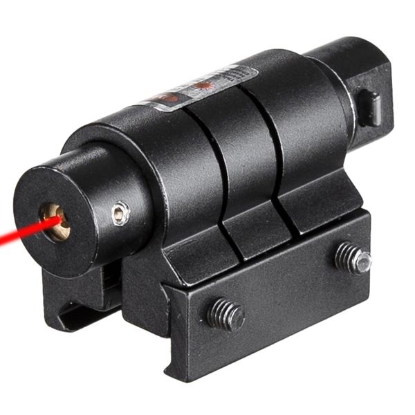 Mini mira laser vermelha tática para mira de rifle airsoft 20mm Weaver picatinny mount mira de caça air soft tático