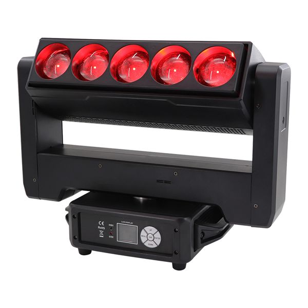 6pcs DJ Sonsuz Çift Yan Hareketli Kafa LED Işın 5x60W 4in1 RGBW DMX Pixel Işın Çubuğu Yıkama Flaşı LED hareketli kafa Işık