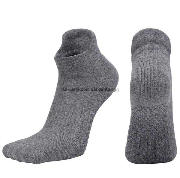 Herbst Frauen Männer Yoga Socken Anti-Rutsch-Griff Pilates Sox Erwachsene Indoor Hause Anti-Rutsch-Boden Socke Slipper Mädchen Gym Fitness Tanz Ballett Baumwolle Handtuch Strumpf Fußmassage