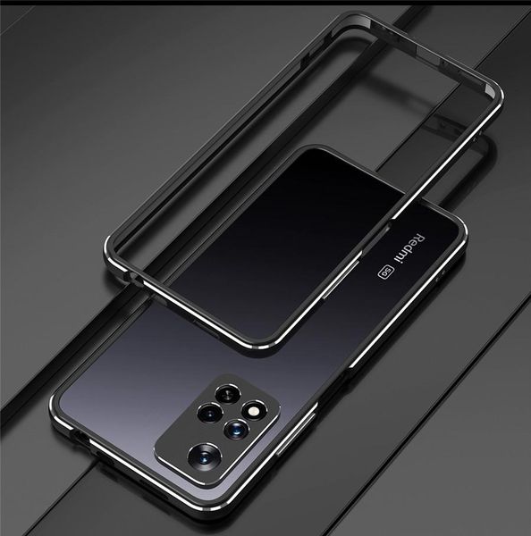 Escossare per Xiaomi Redmi Nota 11 Pro Case Frame metallico a doppio colore in alluminio Coperchio di protezione della telecamera per Redmi Note 11 Pro Caso