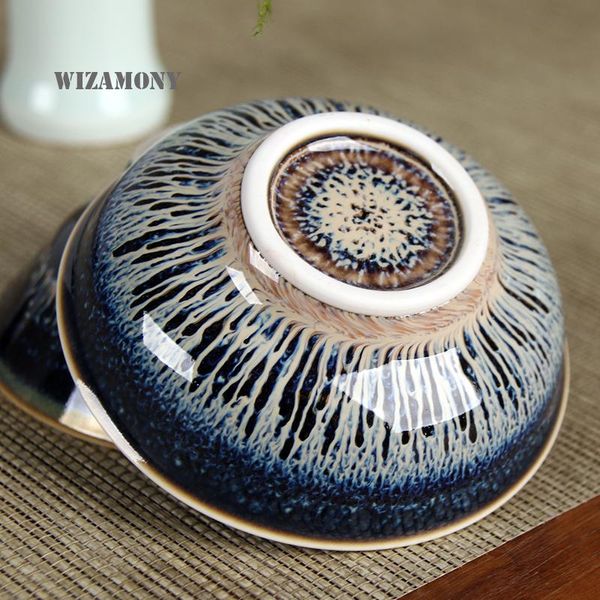 Tang hotwizamony novo 1 peça jingdezhen céu olhos chá esmalte vermelho porcelana chinesa habilidade tradicional suave conjunto de chá tigela