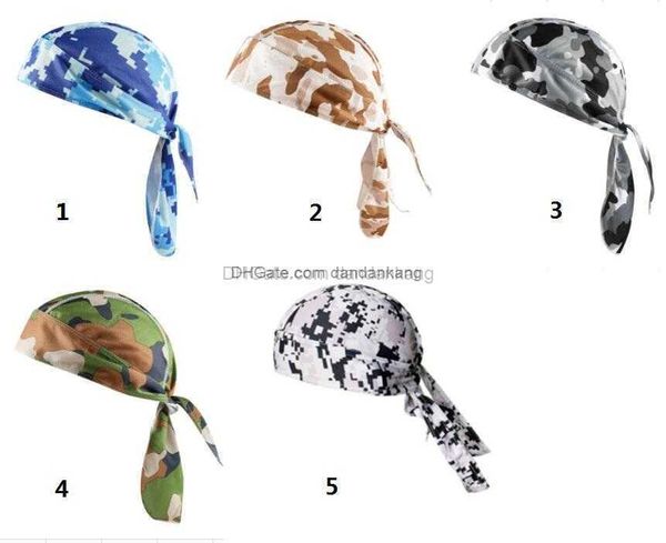 Мужчины женщины -велосипедные пиратские шапки Camo Cycle Bandana велосипед