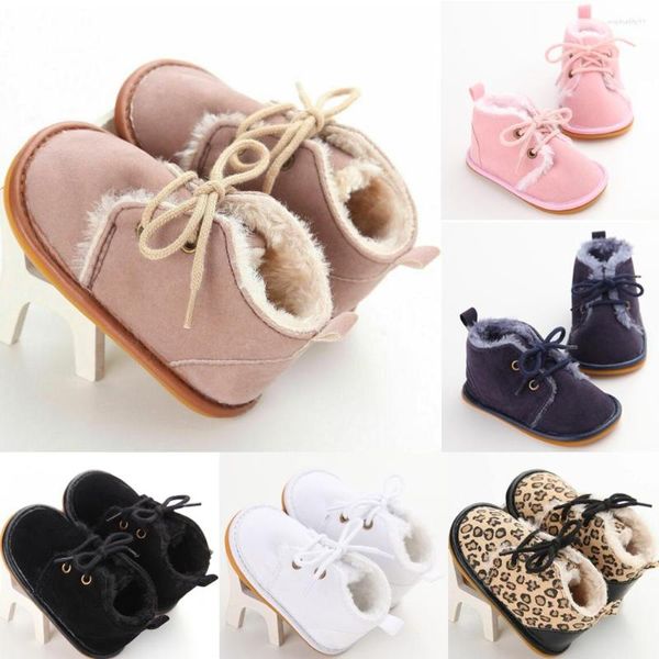 Sapatos esportivos para bebê, casual, nascido, menina, menino, quente, botas de neve, pré-caminhante, tamanho 0-18M