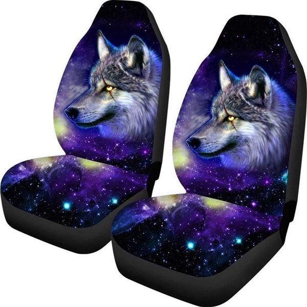 Универсальная крышка автомобильного сиденья Scar Wolf Printing 9pcs Full Covers Fittings Sedans Auto Interior Accessories Care Protector166b