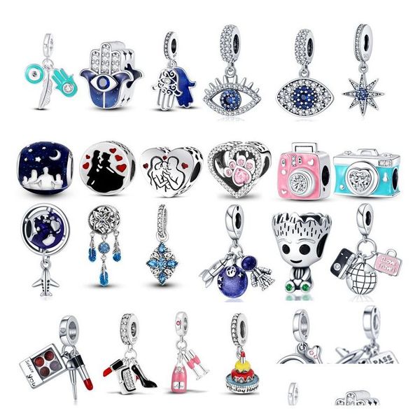 Charms 925 Sterling Sier Designer Perline europee e americane Tacchi alti Queen Creative Fai da te Pandora Accessori pendenti Drop Deliver Dhm9D