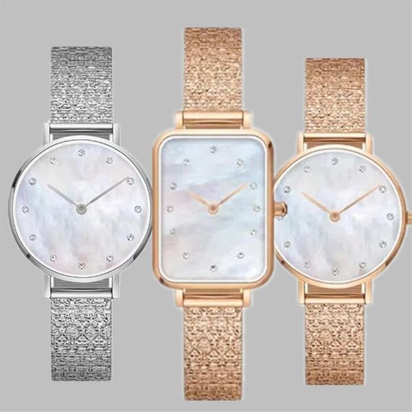 Designer donna 3AMT dw orologio da polso con diamanti impermeabili 3A orologio al quarzo oro 28 mm fibbia 32mm piccolo trapano tondo 316 acciaio fine spo318S