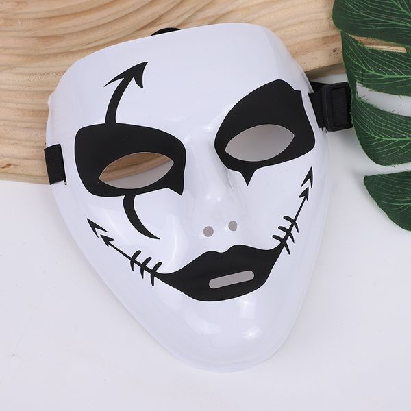 Maschera per travestimento Halloween Maschera fatta in casa fai-da-te Eco-Friendly Pvc Hip Hop Ghost Step Dance Pattern Maschera a pieno facciale dipinta a mano