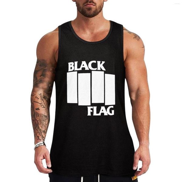Regatas masculinas Black Flag Top Musculação Camisetas masculinas