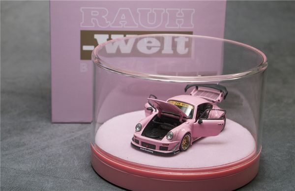 Трансформационные игрушки роботы PGM 1 64 911 RWB 930 Pink Pors Diecast Model Car 230721