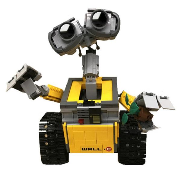 21303 Идеи Wall E Robot Building Блоки Toy 687 PCS Robot Model Build