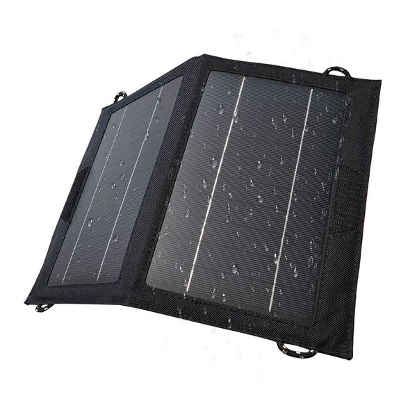 ALLPOWERS 10W Carregador Solar Portátil Painel Solar Dobrável à Prova D' Água com Saída USB para Caminhadas Acampamento Mochila Telefone iPad