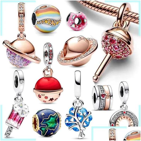 Charms 925 Sterling Sier Pandora Charm 2023 Última série de contas do universo Adequado para senhoras primitivas Pulseira Feminina Jóias Diy G Dhu3P