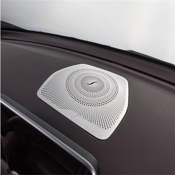 Mercedes Benz için Araba Merkezi Konsol Hoparlör Kapağı Gösterge Paneli Hoparlör Koruma Kapağı 2015-2016 C Sınıfı W205 GLC2433