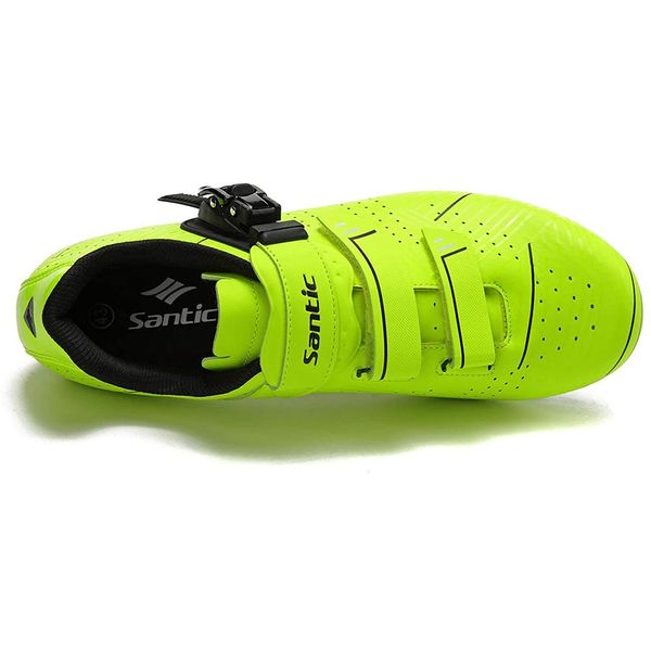 Boots Santic Road Bike Locking Shoes Men Men Compatible com SPDSL Sapatos de pilota