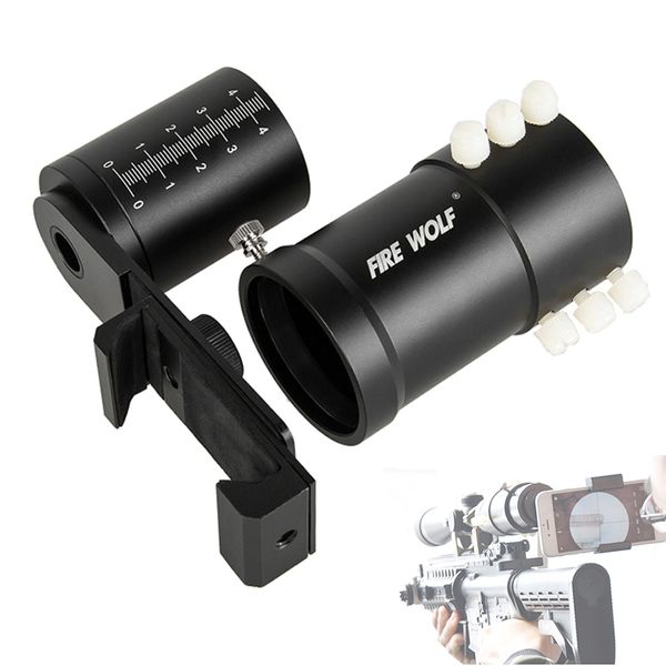 FIRE WOLF Rifle Scope Adattatore per sistema di montaggio per smartphone per fotocamera del telefono Mount TO Talke Foto per la caccia