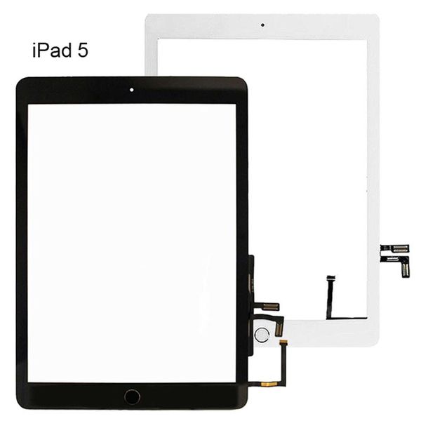 Telas de tablet pc para ipad 5 5th 9 7 polegadas a1822 a1823 geração de tela sensível ao toque digitalizador exterior painel lcd vidro frontal com adesivo t2768