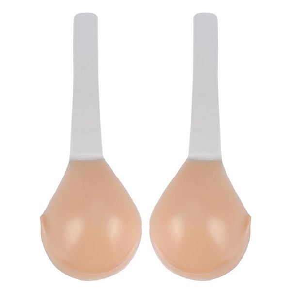 Sutiã de silicone DD DDD G H Plus size Sexy Lady Invisible Strapless Bras Push-Up Bras Auto-adesivo Dress Sticky Gel Backless BH259j