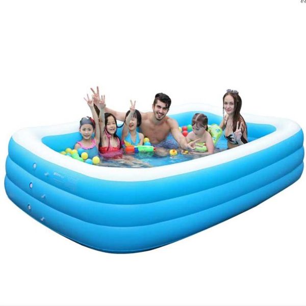 1 piscina gonfiabile 3M-3 05M per adulti Vasca da bagno per bambini per famiglie Piscina per interni all'aperto Accessori211e