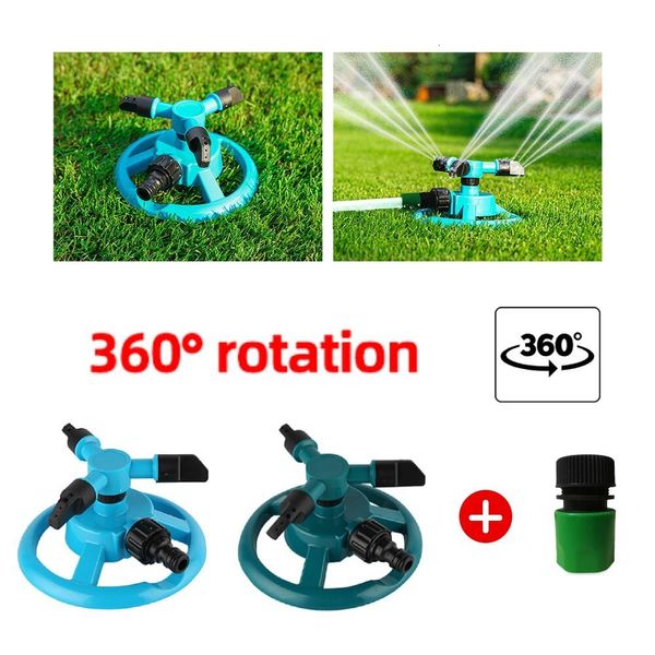 Attrezzature per l'irrigazione 1 pz Irrigatori automatici per prato da giardino Sistema di irrigazione per piante erbacee rotanti a 360 gradi con ugello per cortile domestico 230721