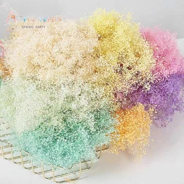 Декоративные цветы натуральные маленькие детские дыхание Gypsophila Букет сад