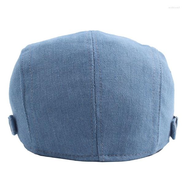 Boinas Chapéu Outono Feminino Boné Pontuado Lavagem Masculina Denim Buerehat Proteção Solar Ao Ar Livre Atacado