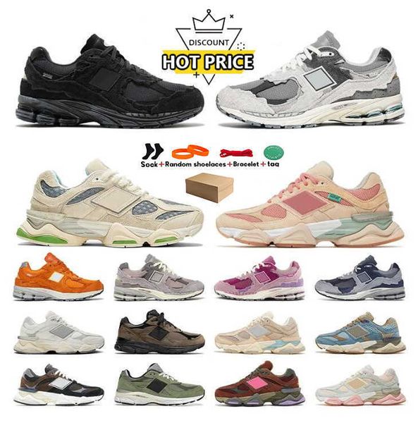 Designer top 9060 Athletic Running Shoes 990 v3 Mens Mulheres Chuva Nuvem Cinza Sal Mar Dentro Penny Pink Treinadores Sapatilhas com