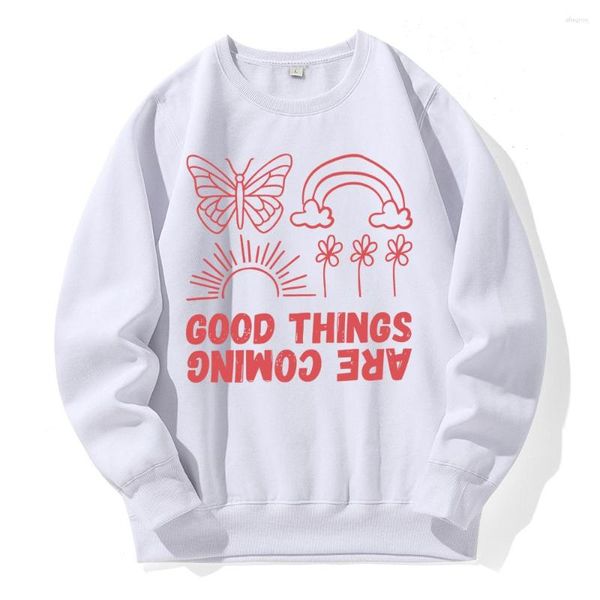 Herren-Kapuzenpullover, Motiv: Good Things Are Coming