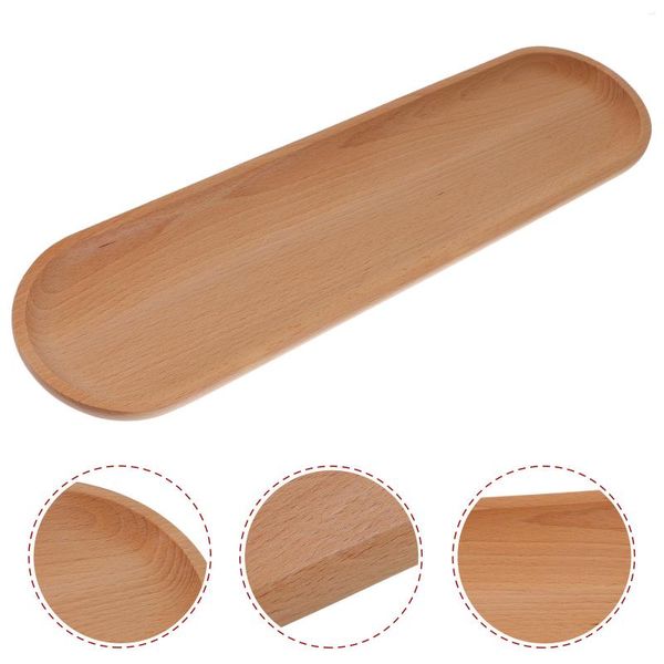 Set di stoviglie Tavola di servizio Decorazioni per piatti in legno da tavolo Piatti per frutta piccoli Piatti da portata in legno