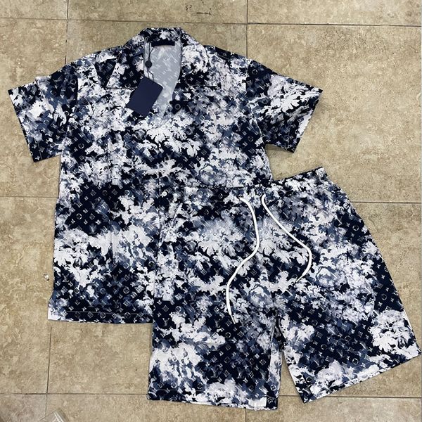 Herren Designer -Shirts Mode Hawaii Blumendruck lässig Hemd Männer Frauen schlank Fit Kurzarm Strandkleidung