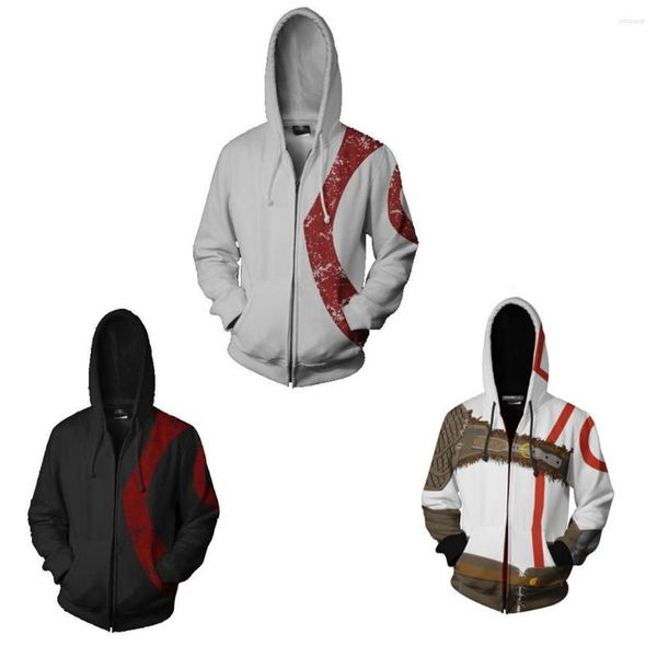 Felpe con cappuccio da uomo Felpa con cappuccio Felpa casual Abbigliamento Stampa 3D Cappotto con zip con cappuccio Top sottile