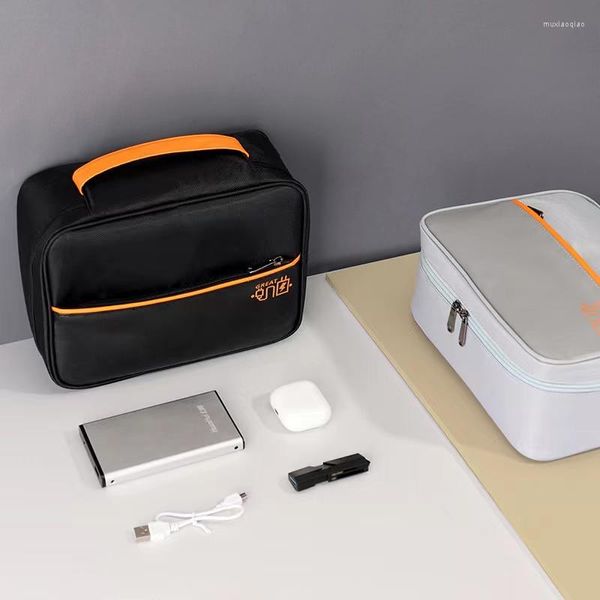 Borse di stoccaggio Portatile Grande Digitale Impermeabile Power Bank Phone Protettivo Organizer Cavo dati U Disk Cuffie Custodia con cerniera