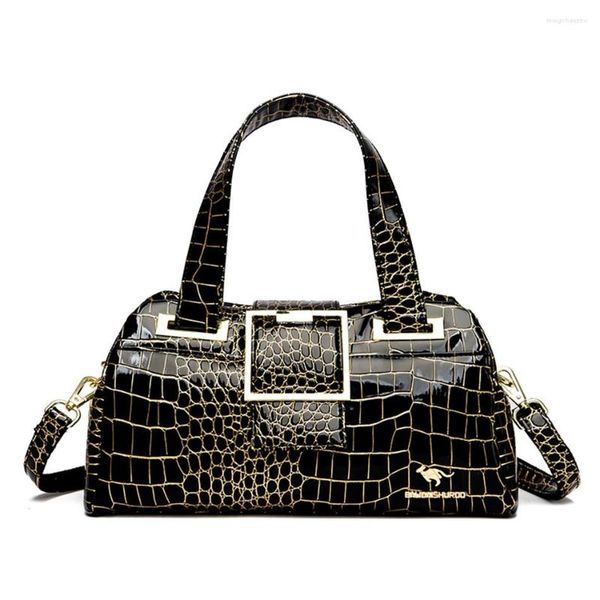 Borse da sera Moda elegante borsa da signora Modello di coccodrillo con reticolo Borsa a tracolla da donna di lusso Tasche multiple da donna 2023