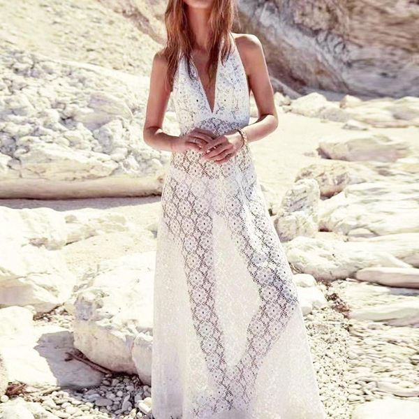 Повседневные платья белое платье лето для женщин сексуальное пляжное кисточка.