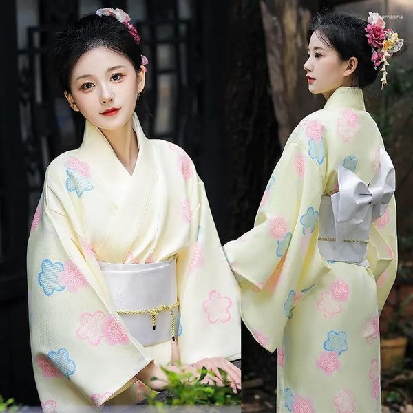 Ethnische Kleidung Japans verbesserter Kimono für Frauen, sanftes, elegantes Mädchen, Po-Pographie, Tanz, japanische Materialien, Homestay-Kleidung