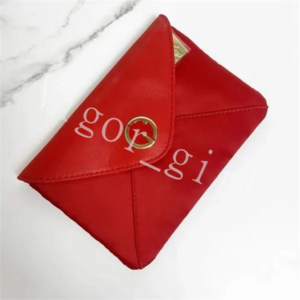 Sacos cosméticos de balcão GIORGIO Marca Red Messagener Sacos para bolsa de moedas de menina Grande capacidade Beleza Ferramentas de menina Bolso de maquiagem com saco de pó 18 * 13 cm Tamanho Qualidade superior