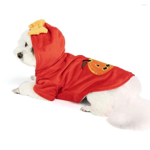 Abbigliamento per cani Vestiti di Halloween Maglione Zucca Cani Abbigliamento per piccoli animali Costume Caldo Autunno Inverno Stampa Boy Girl Ropa Perrpo