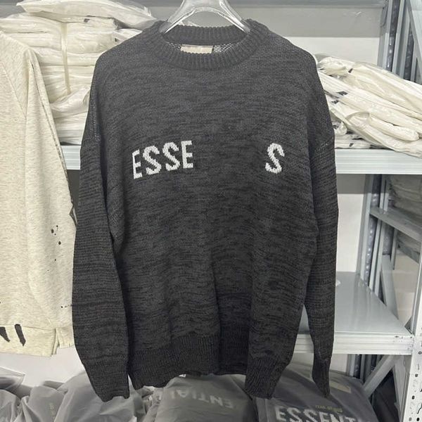 Мужской свитер Ess Knit Sweaters Дизайнерская футболка с длинными рукавами Мужчины Женщины Свободная толстовка с капюшоном с круглым вырезом Повседневная пуловерная куртка Роскошный бренд Мужская одежда Dd