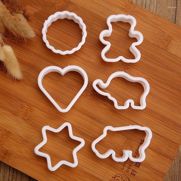 Backformen 1 stücke Kunststoff Cookie Cutter Tropische Blätter Geometrische Schrift Form Kuchen Keks Carving Dekoration Werkzeug