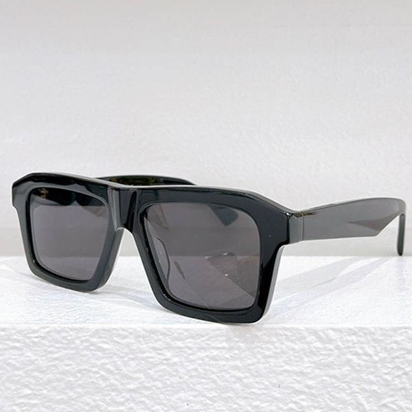 Designer-Sonnenbrille für Damen, quadratische Acetatfaser-Sonnenbrille, Herren-Sonnenbrille BV1213, rechteckige Sonnenbrille mit Horngrünem Rahmen, Urlaub, Strand, Angeln