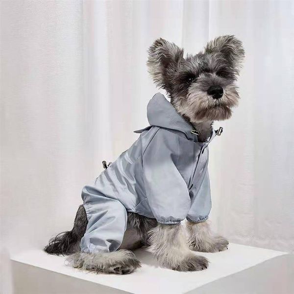 Hund Regenmantel Kleidung Mesh atmungsaktive Wasserdichte Regen Overall Für Kleine Hund Outdoor Schweiß Absorbierende Reflektierende Haustier Kleidung Coat279c