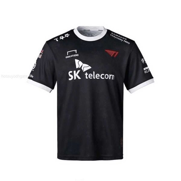 T-shirt da uomo L'uniforme della squadra T1 personalizzata può essere personalizzata Nome T-shirt della squadra CSGO SKT a maniche corte Gioco E-sport